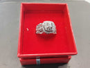Ring - Wedding Set - White Gold 14k (.585) 7.8 grams Size 7