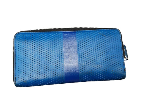 Micheal Long Blue Wallet Blue Wallet