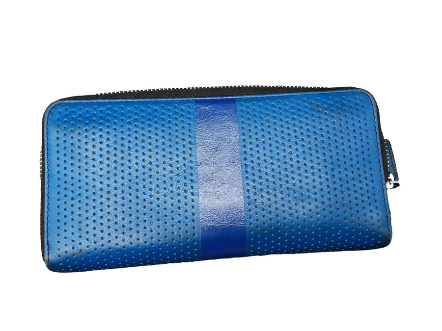 Micheal Long Blue Wallet Blue Wallet