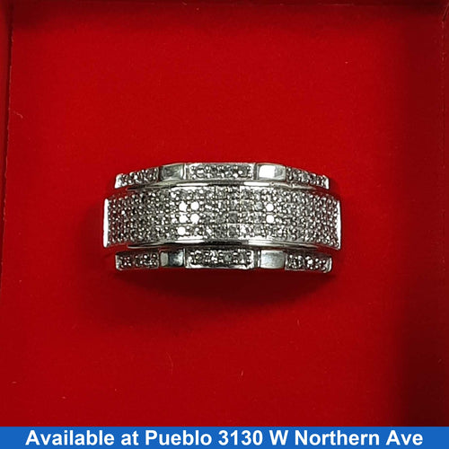 Men's Ring - White Gold 10k (.417) 6.8 grams Size 9.5