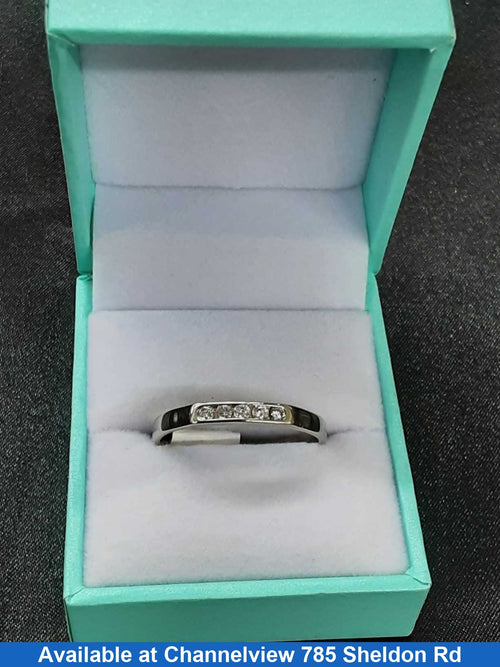 Ring - Wedding Band - White Gold 14k (.585) 2.8 grams Size 12
