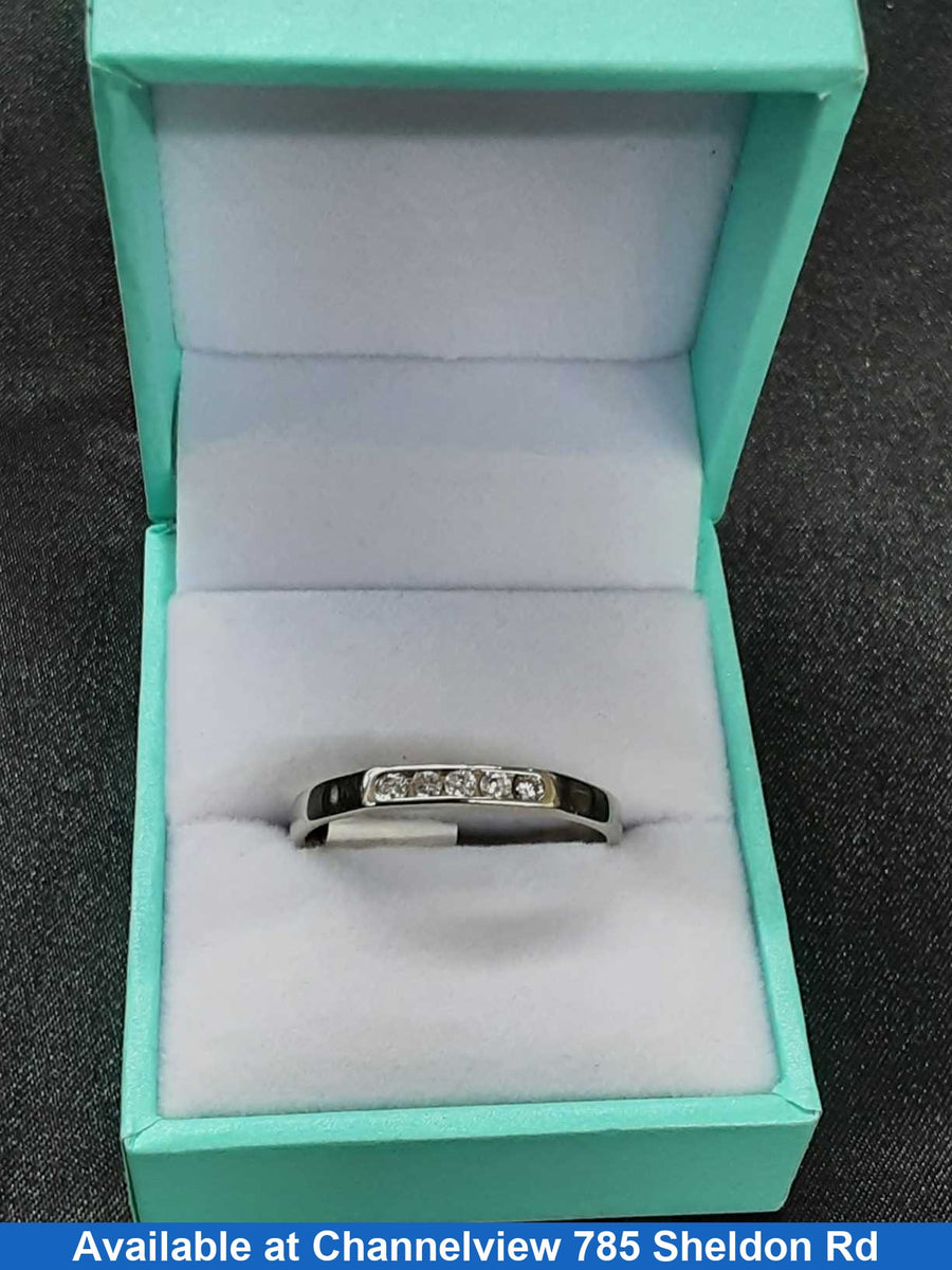 Ring - Wedding Band - White Gold 14k (.585) 2.8 grams Size 12