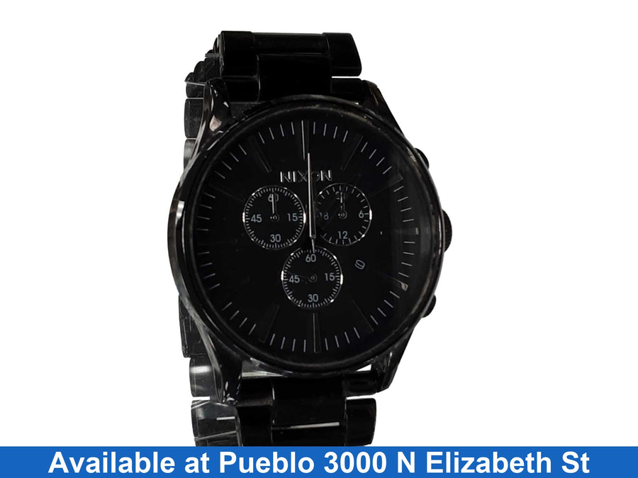 Nixon The Sentry Chrono Black Regular Watch