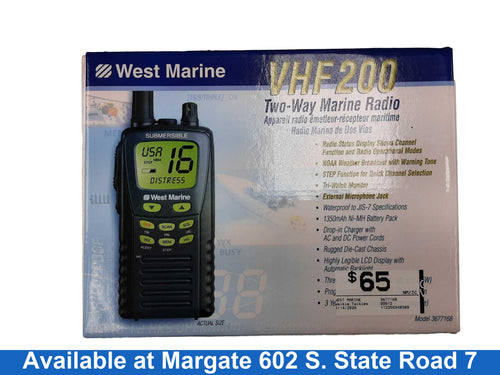 West Marine 3677168 Black Walkie Talkie