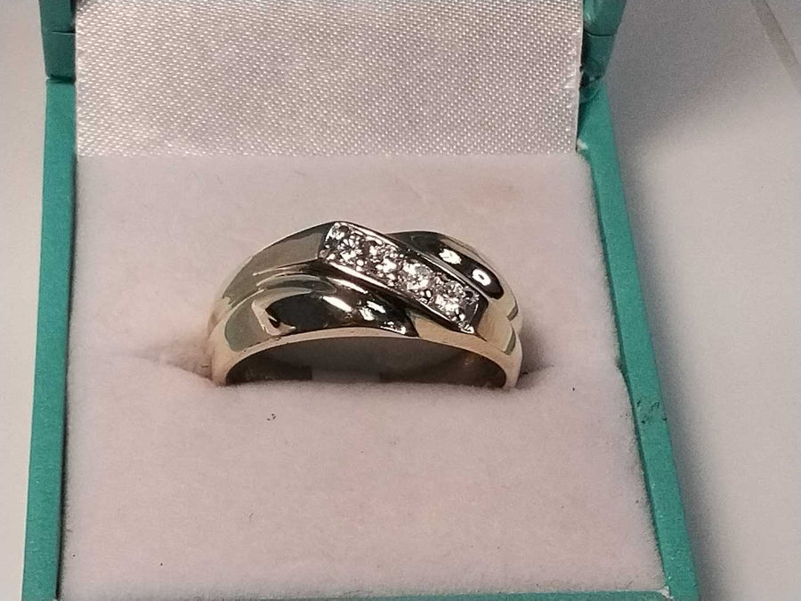 Ring - Wedding Band - Yellow Gold 14k (.585) 6 grams Size 10