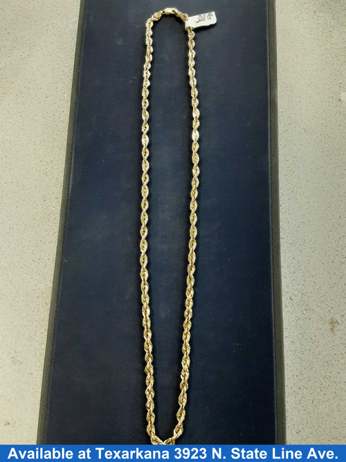 Rope Chain - Yellow Gold 10k (.417) 15.6 grams 27 inch