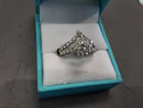 Ring - Engagement Set - White Gold 14k (.585) 4.8 grams Size 6