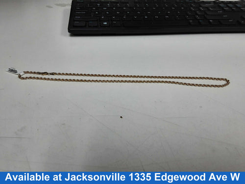 Rope Chain - Yellow Gold 10k (.417) 4.8 grams 22 inch