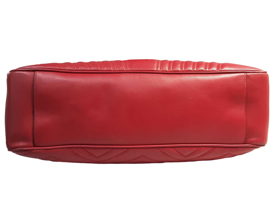 Gucci Gg Marmont Large Shoulder Bag Red Purse / Handbag