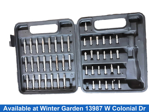 Husky 48 Pc Bit Set Black Power Tool Accessory