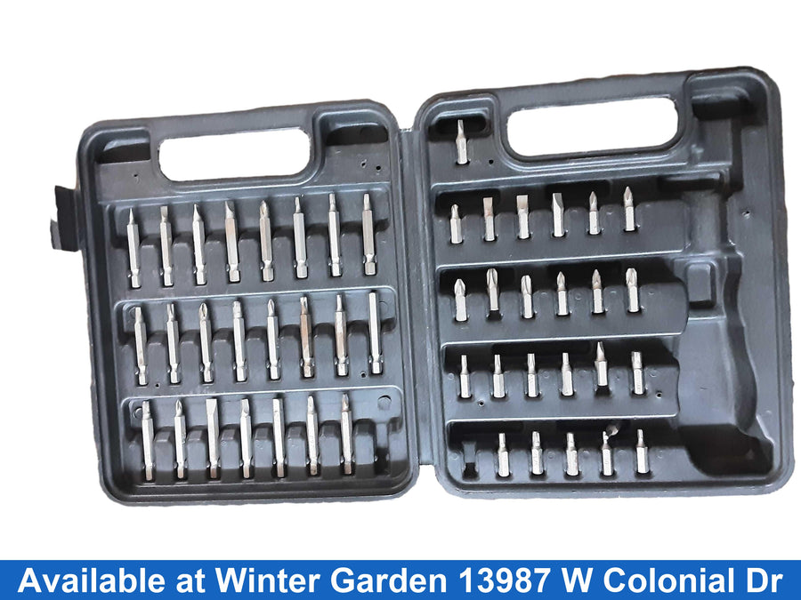 Husky 48 Pc Bit Set Black Power Tool Accessory