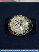 Men's Ring - Yellow Gold 10k (.417) 3.7 grams Size 20