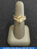 Ring - Wedding Set - Yellow Gold 14k (.585) 6.3 grams Size 7