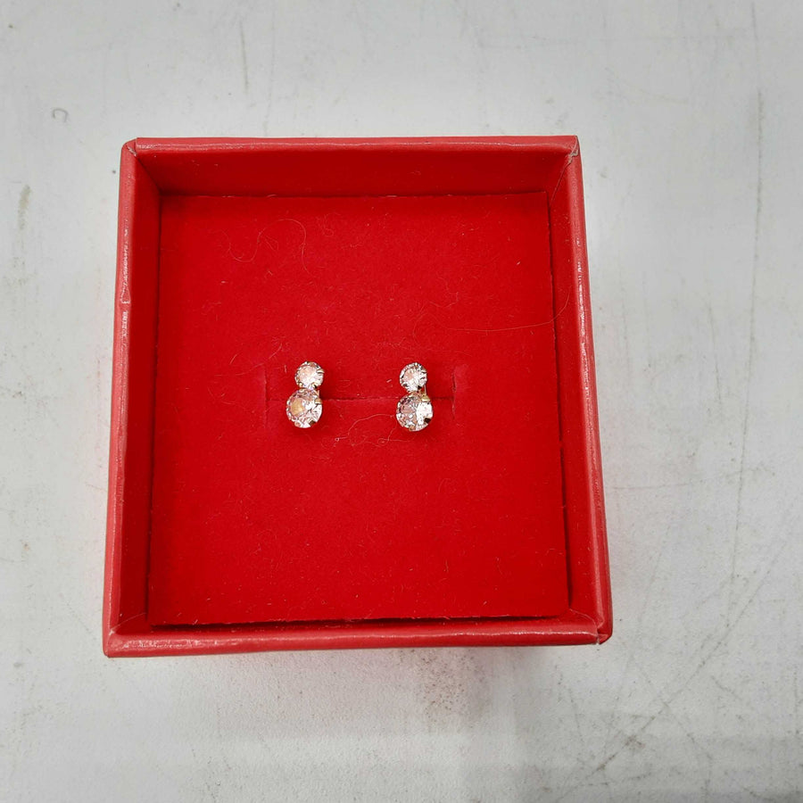 Double Stud Earring - Yellow Gold 10k (.417) 0.5 grams