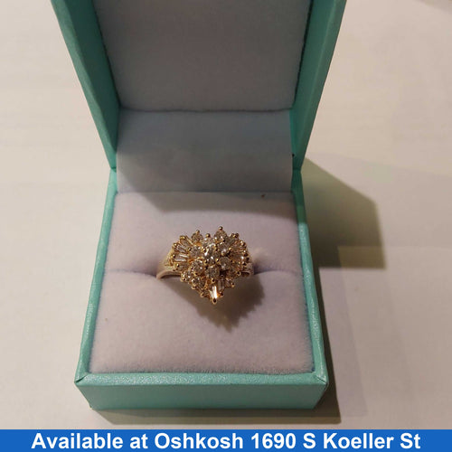 Women's Ring - Yellow Gold 14k (.585) 4.7 grams Size 8