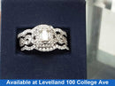 Ring - Wedding Set - White Gold 14k (.585) 9.9 grams Size 9.5