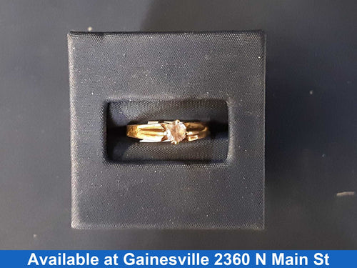 Women's Ring - Solitaire - Rose Gold 10k (.417) 1.5 grams Size 7.5