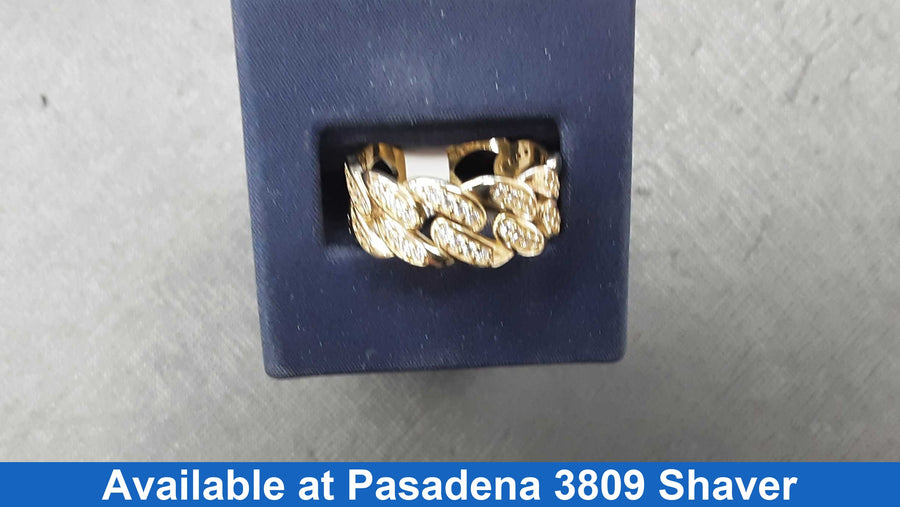 Men's Ring - Yellow Gold 10k (.417) 5.8 grams Size 8