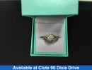 Ring - Wedding Set - White Gold 14k (.585) 5.2 grams Size 8.5