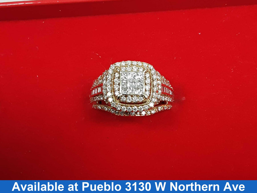 Women's Ring - Yellow Gold 10k (.417) 5.6 grams Size 8.5