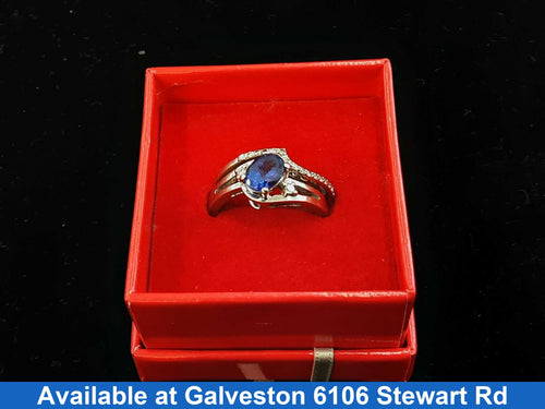 Ring - Engagement Set - White Gold 14k (.585) 8.6 grams Size 9