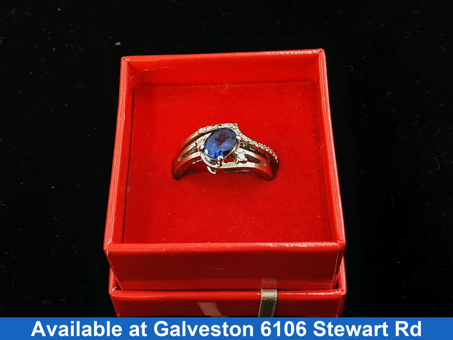 Ring - Engagement Set - White Gold 14k (.585) 8.6 grams Size 9