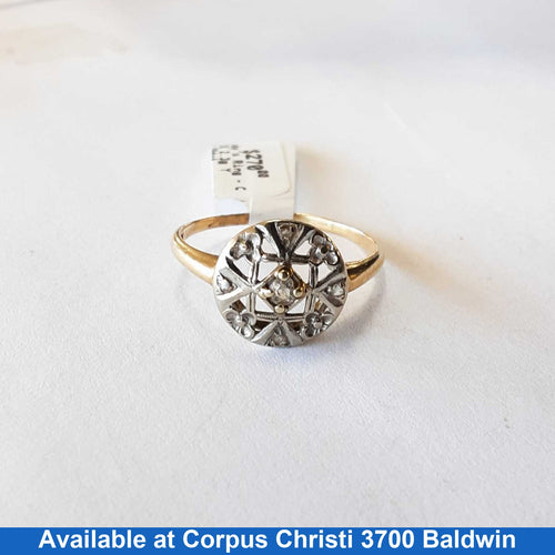 Women's Ring - Yellow Gold 10k (.417) 2.3 grams Size 7
