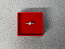 Ring - Engagement Set - White Gold 14k (.585) 3 grams Size 6.5