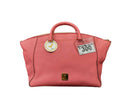 Mcm Large Zip Closure Pink Purse / Handbag