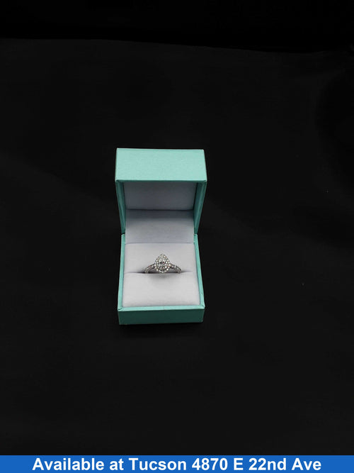 Women's Ring - White Gold 14k (.585) 3 grams Size 6.5