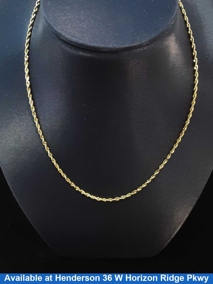 Rope Chain - Yellow Gold 14k (.585) 4 grams 18 inch