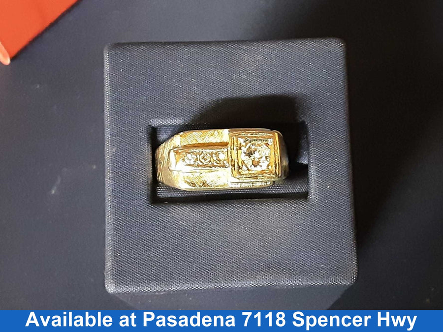 Men's Ring - Yellow Gold 14k (.585) 9 grams Size 20