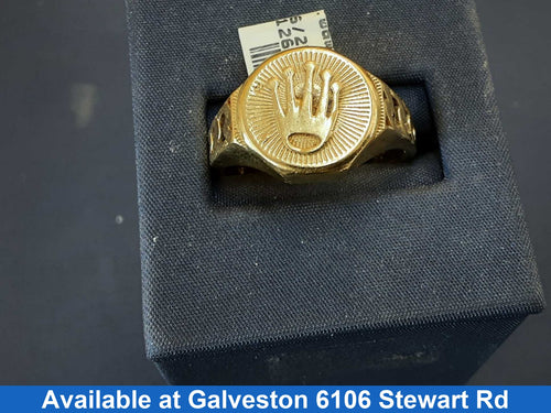 Men's Ring - Yellow Gold 10k (.417) 4.6 grams Size 11