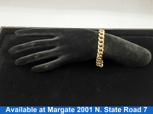 Cuban Link Bracelet - Yellow Gold 10k (.417) 21.2 grams 7 inch