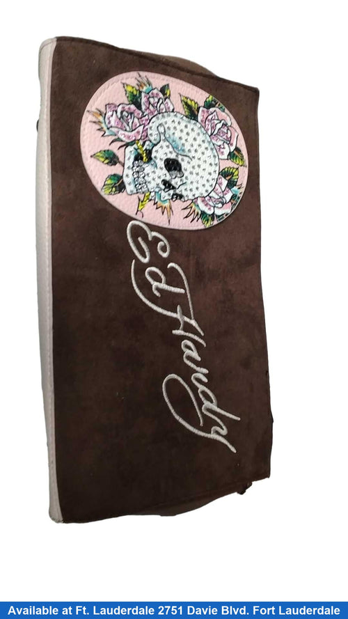 Ed Hardy Brown Purse / Handbag