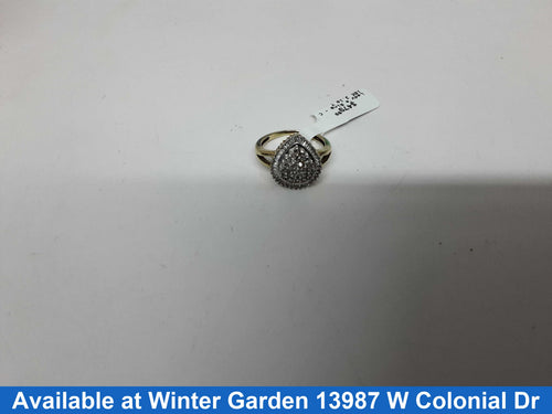 Women's Ring - Yellow Gold 10k (.417) 3.1 grams Size 7.5