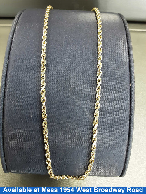 Rope Chain - Yellow Gold 14k (.585) 16.9 grams 28 inch