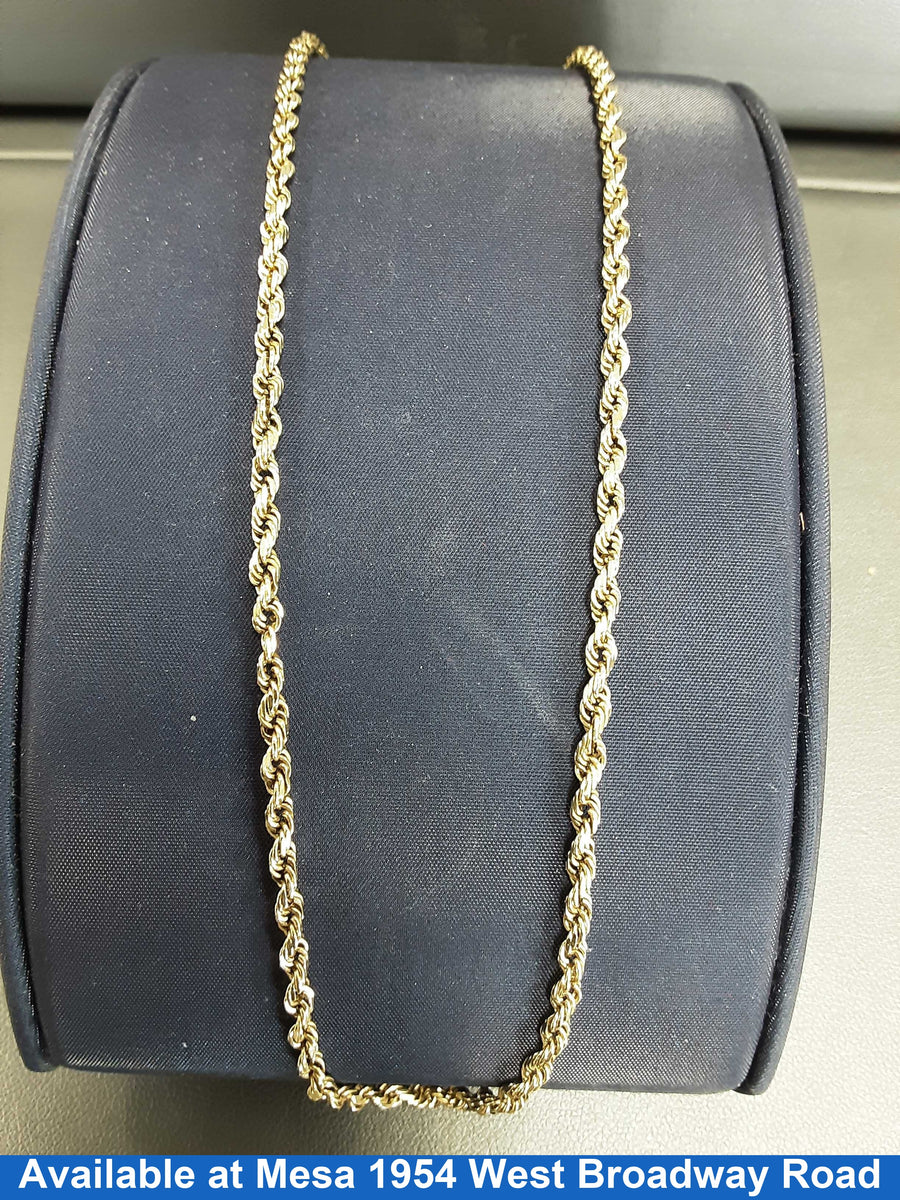 Rope Chain - Yellow Gold 14k (.585) 16.9 grams 28 inch
