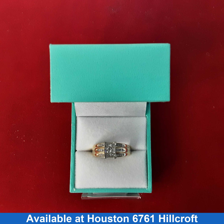 Women's Ring - Solitaire - Yellow Gold 14k (.585) 4.7 grams Size 7