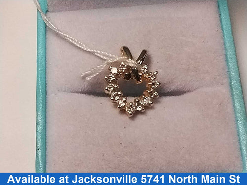 Diamond Pendant - Yellow Gold 14k (.585) 1.8 grams