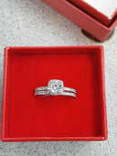 Ring - Engagement Set - White Gold 14k (.585) 4.9 grams Size 8