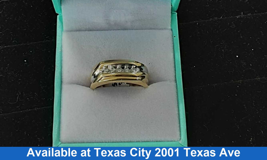 Men's Ring - Yellow Gold 10k (.417) 3.4 grams Size 7.5