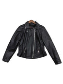 Hot Leather Black Riding Jacket