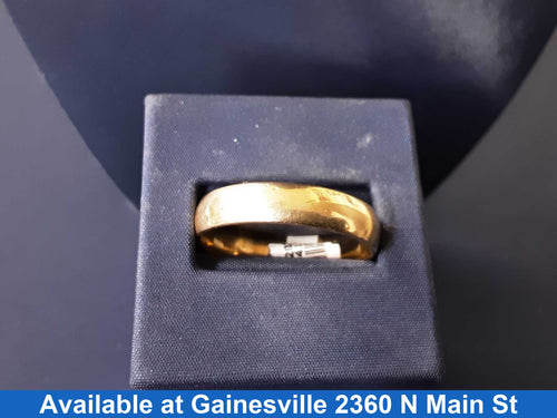 Ring - Wedding Band - Yellow Gold 14k (.585) 8.2 grams Size 14.5