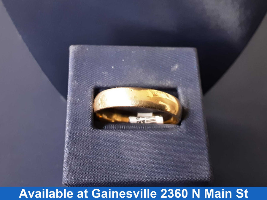 Ring - Wedding Band - Yellow Gold 14k (.585) 8.2 grams Size 14.5