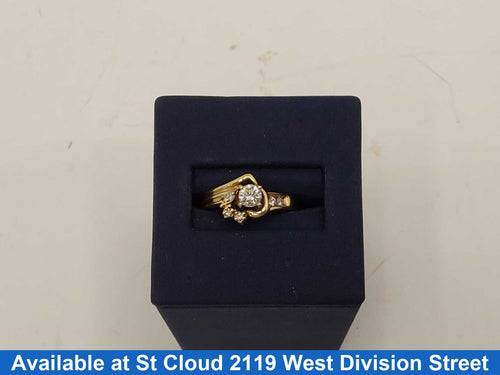 Women's Ring - Yellow Gold 10k (.417) 3 grams Size 8