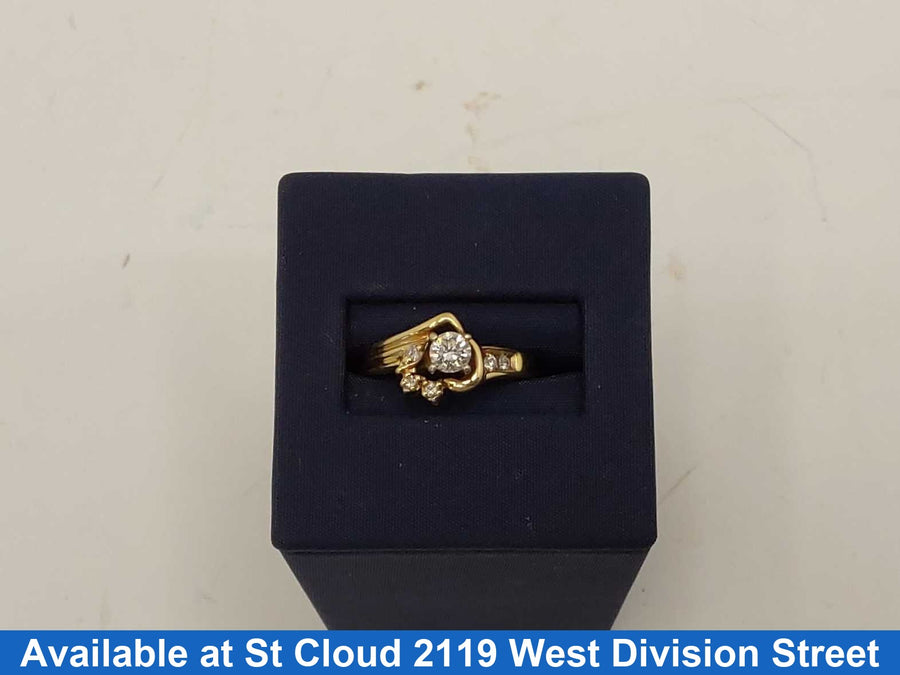 Women's Ring - Yellow Gold 10k (.417) 3 grams Size 8