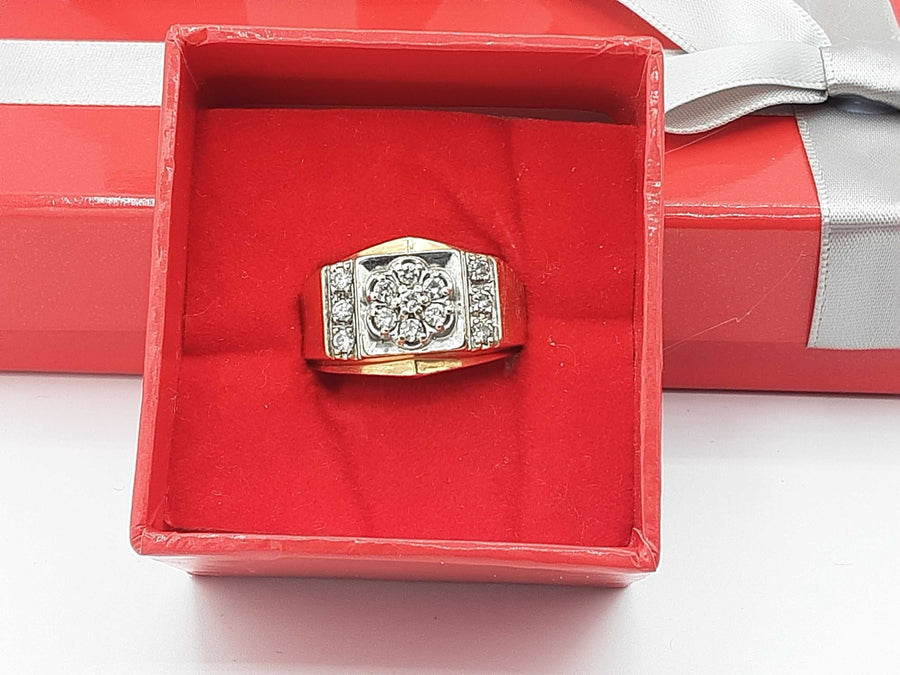 Men's Ring - Yellow Gold 14k (.585) 7.4 grams Size 9