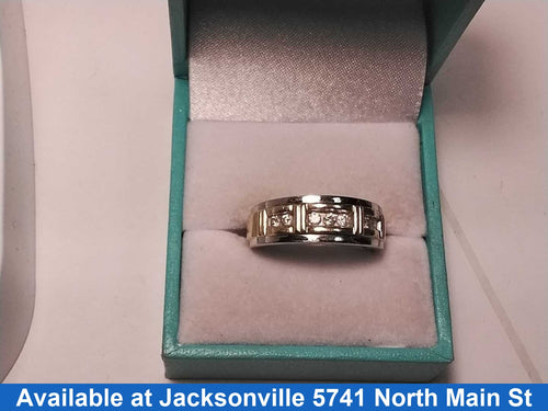Ring - Wedding Band - White Gold 10k (.417) 5.2 grams Size 8