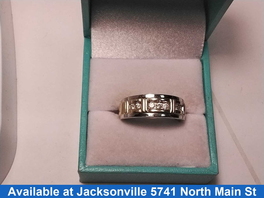 Ring - Wedding Band - White Gold 10k (.417) 5.2 grams Size 8